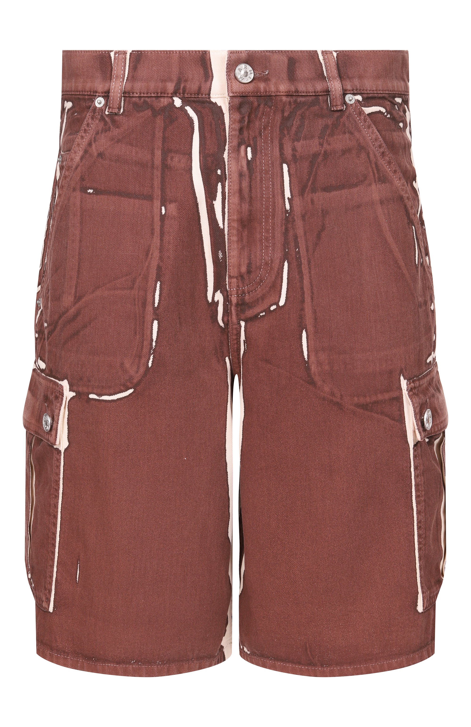 Джинсовые шорты MARNI коричневого цвета по цене 110000 руб., арт. PUJU0125A1/USCY64, фото 1 Джинсовые шорты MARNI, арт. PUJU0125A1/USCY64, фото 1