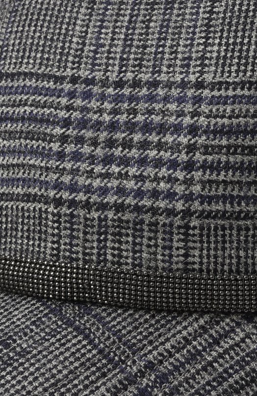 Шерстяная бейсболка Brunello Cucinelli MCAP90069P Серый  MCAP90069P Фото 3