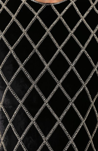 Платье из смеси вискозы и шелка BALMAIN черного цвета по цене 478000 руб., арт. SF16829/P014, фото 5 Платье из смеси вискозы и шелка BALMAIN, арт. SF16829/P014, фото 5