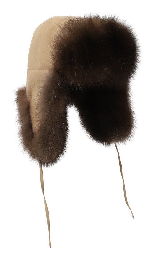 Шапка-ушанка Майкл с отделкой из соболя FurLand 0201414210015100016 Коричневый 0201414210015100016