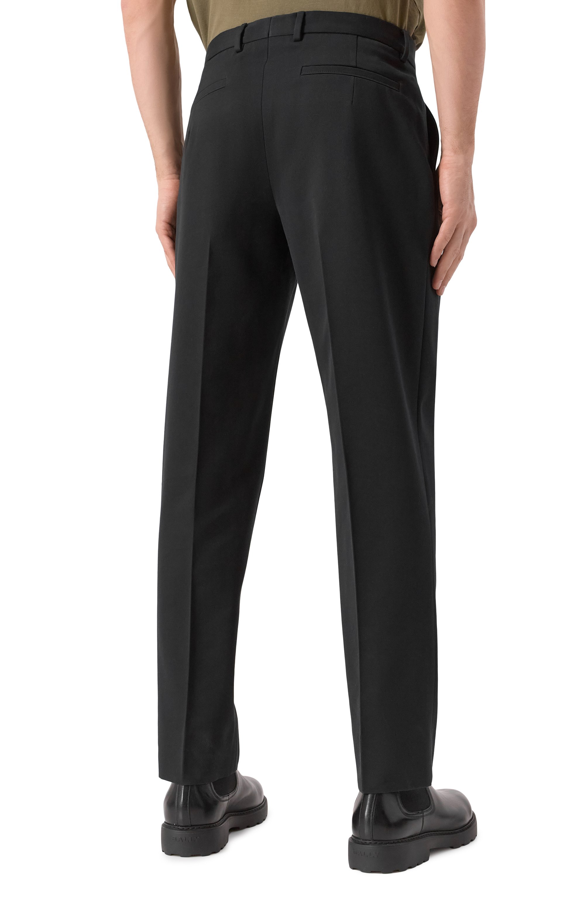 Брюки из хлопка и шерсти ZEGNA, арт. TP45/UFI04A9, фото 4