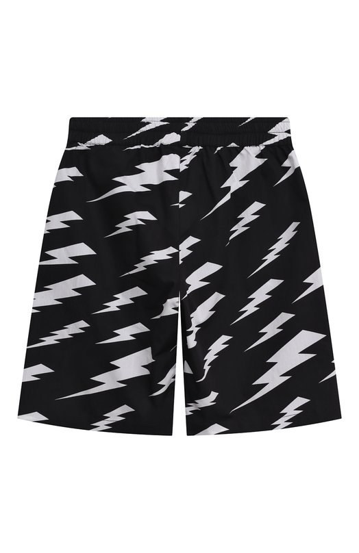 Хлопковые шорты Neil Barrett Kids Чёрный, фото 2