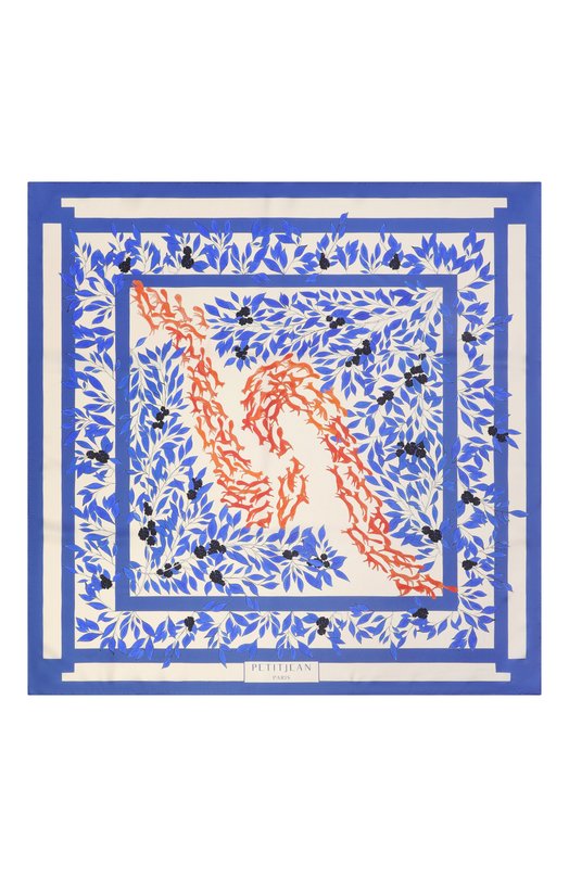 Шелковый платок Petitjean Paris 0C22 Синий  0C22 Фото 4