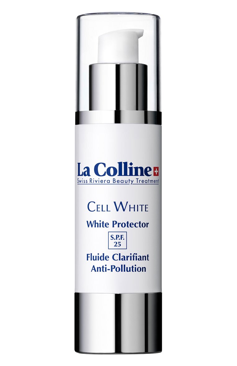 Осветляющий флюид для лица white protector spf 25 (50ml) LA COLLINE бесцветного цвета, арт. 3047N | Фото 1 (Назначение: Для лица; Нос: Не проставлено; Региональные ограничения белый список (Axapta Mercury): Не проставлено; Тип продукта: Флюиды; SPF фильтр: Средний (25-30))