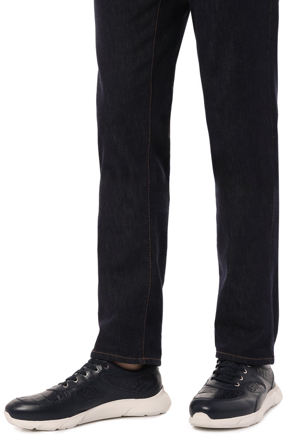 Кроссовки marte с отделкой из кожи аллигатора ARTIOLI, арт. 0S544/CALF/ALLIGAT/FABRIC MARTE, фото 3