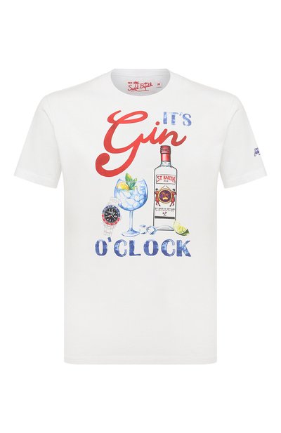 Мужская хлопковая футболка MC2 SAINT BARTH, арт. STBM TSHIRT MAN/TSHM001/02203B