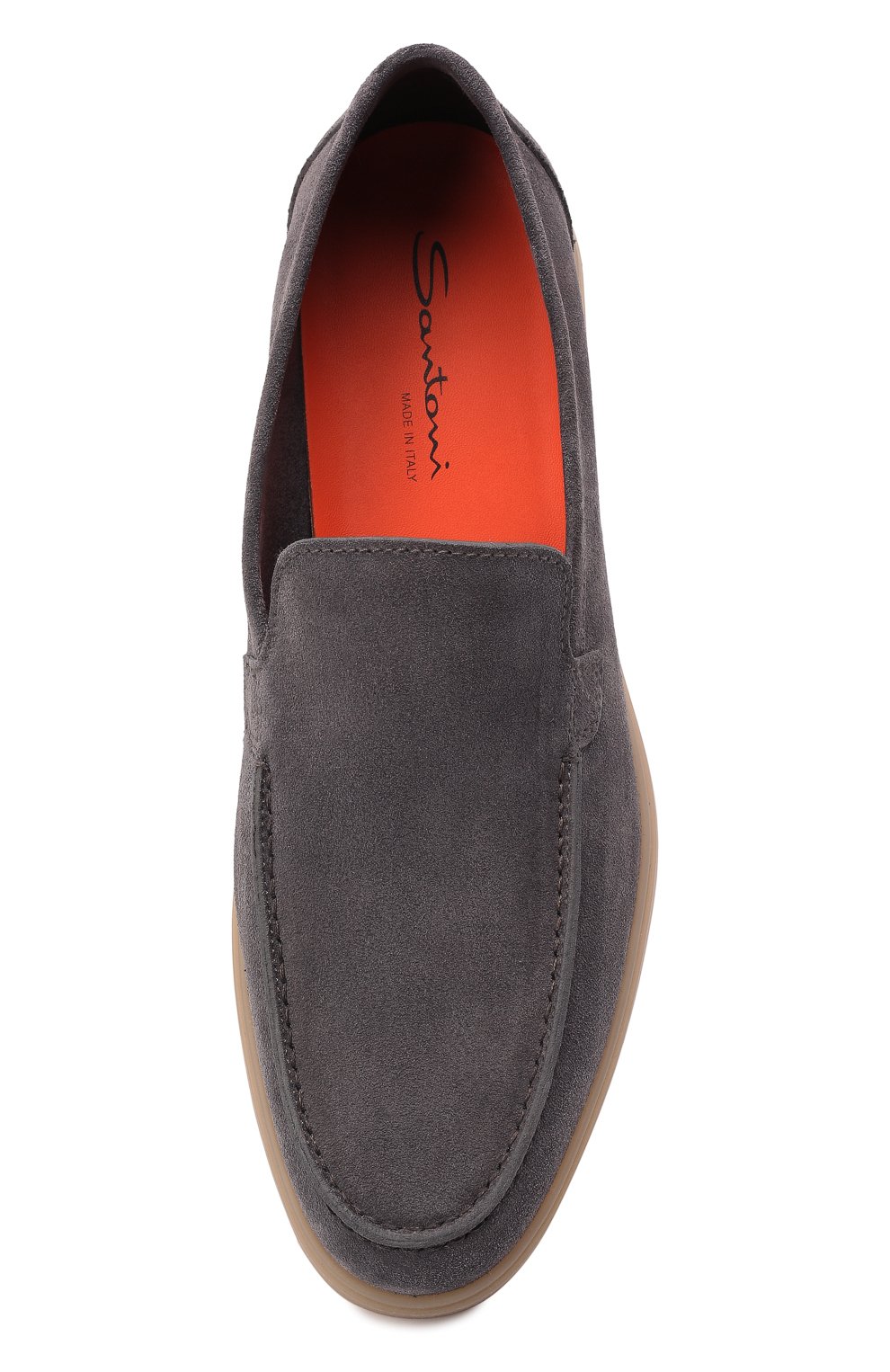 Замшевые лоферы SANTONI, арт. MGYG17995SARSVL0G64, фото 6