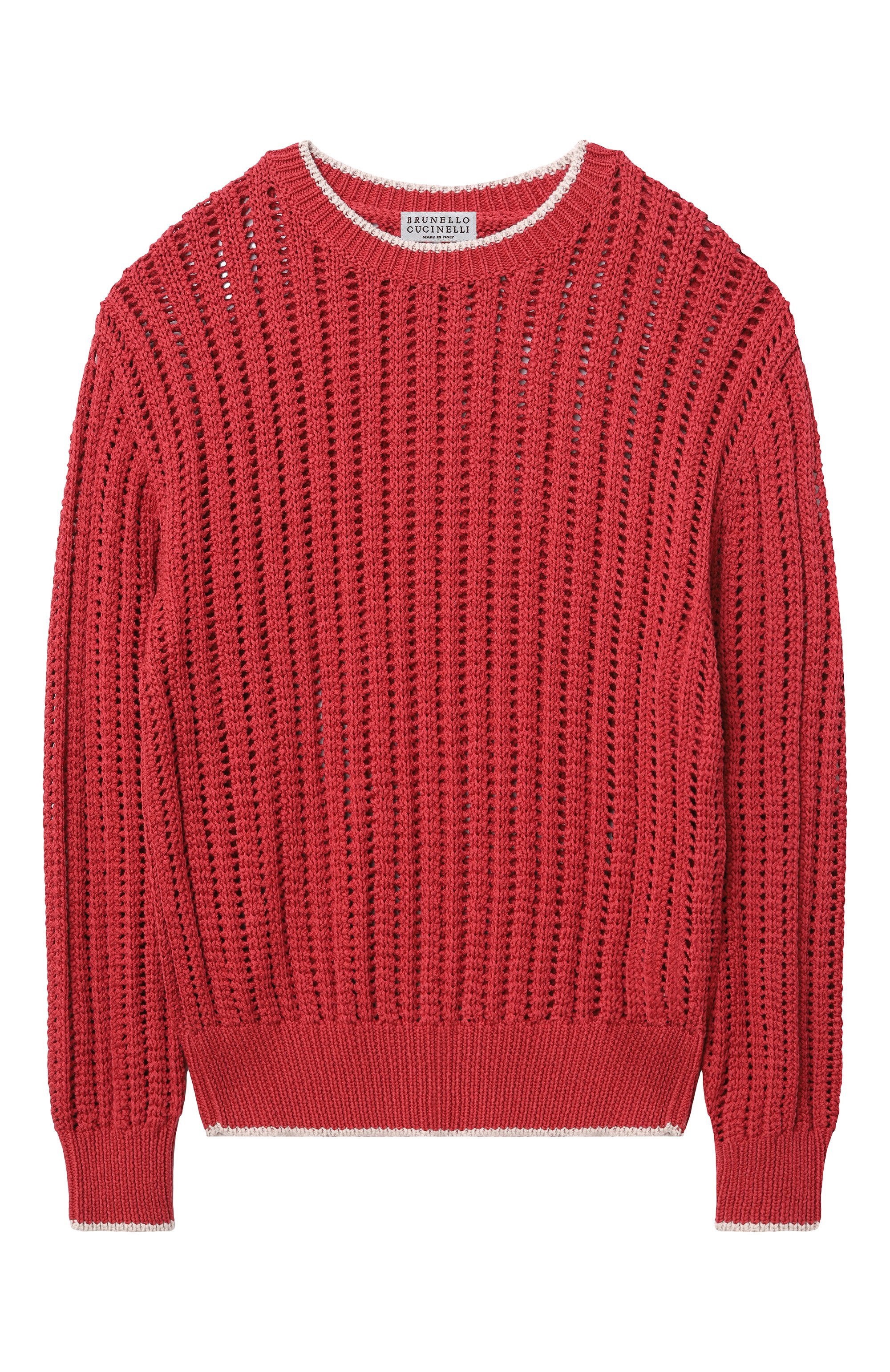 Хлопковый свитер BRUNELLO CUCINELLI, арт. BSBM52500C, фото 1