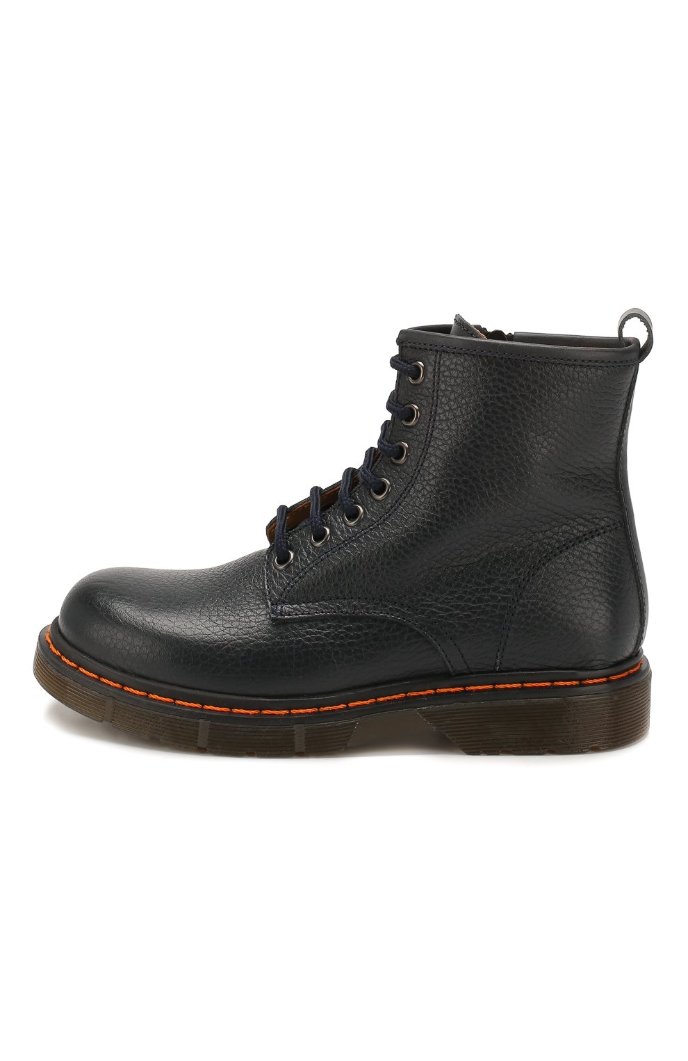 Кожаные ботинки GALLUCCI синего цвета по цене 26150 руб., арт. J01518MM/TR P V G0M ALC/MAI, фото 2 Кожаные ботинки GALLUCCI, арт. J01518MM/TR P V G0M ALC/MAI, фото 2