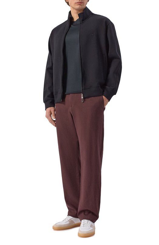 Брюки изо льна и вискозы Bogner 18671270 Коричневый  18671270 Фото 2