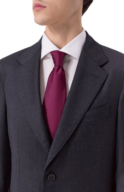 Шелковый галстук BRIONI бордового цвета по цене 29950 руб., арт. 061D00/PZ418, фото 2 Шелковый галстук BRIONI, арт. 061D00/PZ418, фото 2