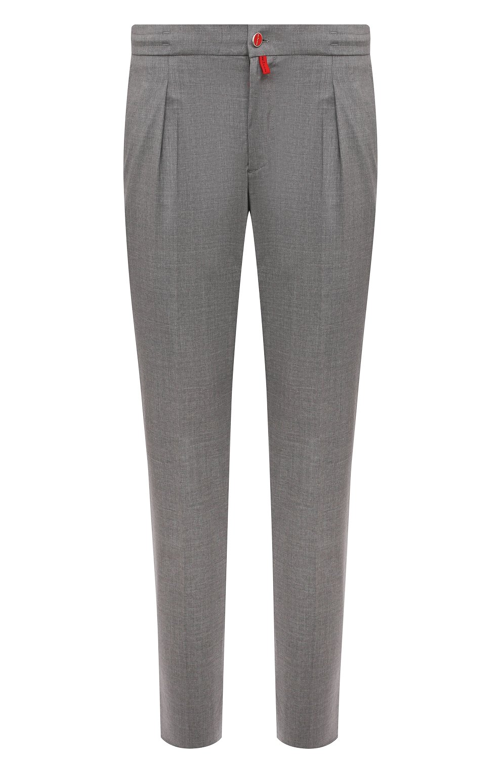 Шерстяные брюки KITON светло-серого цвета по цене 140500 руб., арт. UP1LACJ0752B, фото 1 Шерстяные брюки KITON, арт. UP1LACJ0752B, фото 1