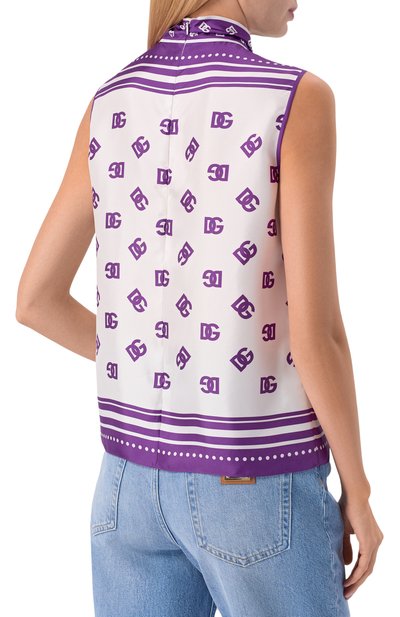 Шелковый топ DOLCE & GABBANA, арт. F7AN7T/HI1Z5, фото 4