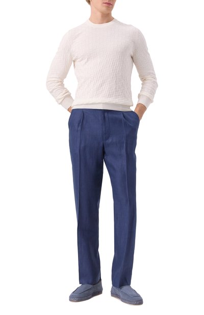 Хлопковый джемпер GRAN SASSO белого цвета по цене 25350 руб., арт. 57109/18040, фото 2 Хлопковый джемпер GRAN SASSO, арт. 57109/18040, фото 2