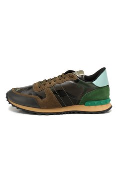 Мужские комбинированные кроссовки rockrunner VALENTINO хаки цвета, арт. TY2S0723/TCC | Фото 3 (Материал внешний: Текстиль; Материал сплава: Проставлено; Стили: Классический; Материал утеплителя: Без утеплителя; Материал внутренний: Текстиль; Подошва: Массивная; Драгоценные камни: Проставлено; Длина стельки: 25,0, 25,3, 25,6, 26,0, 26,3, 26,6, 27,0, 27,3, 27,6, 28,0, 28,3, 28,6, 29,0, 29,6)