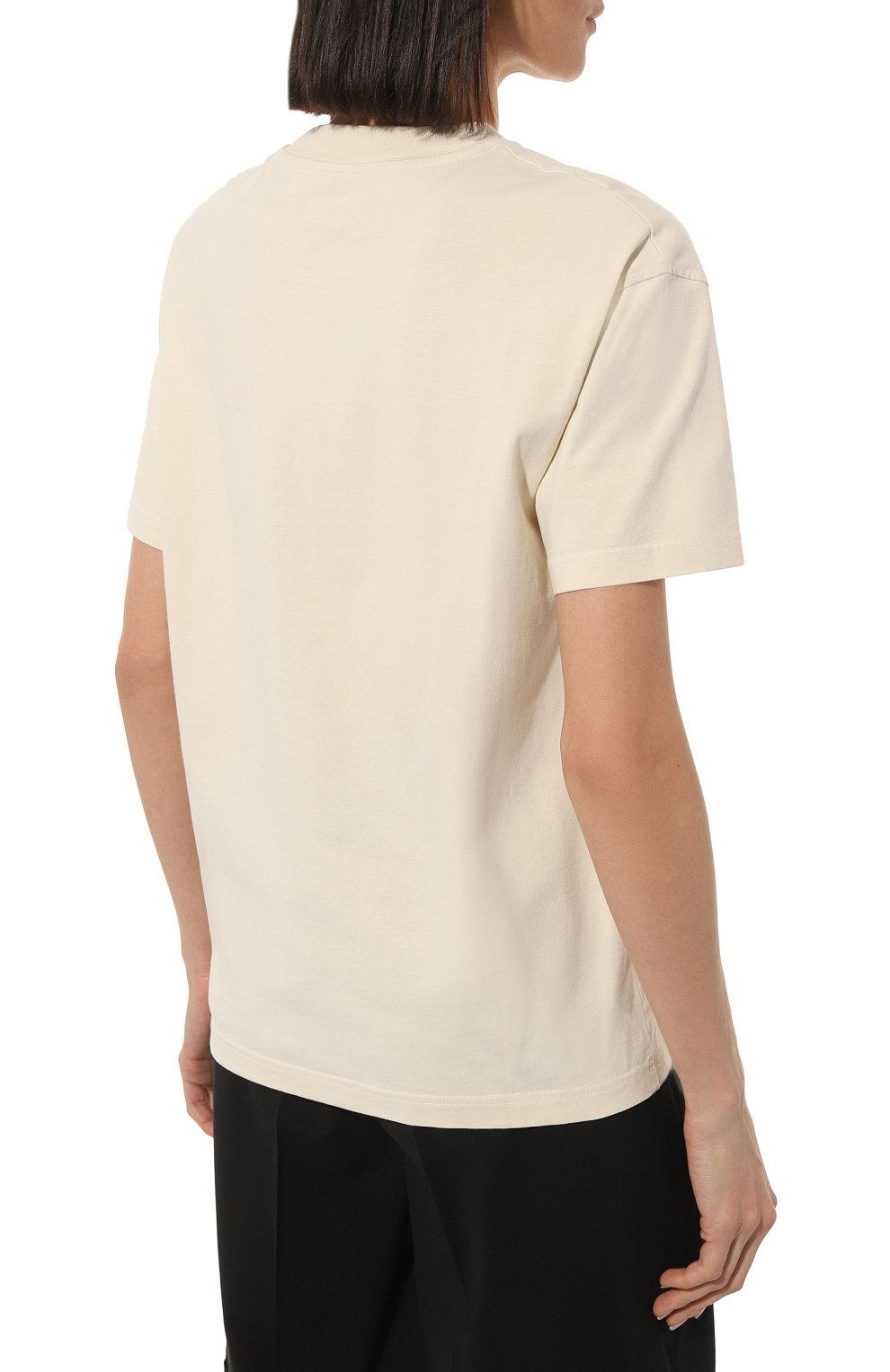 Хлопковая футболка OFF-WHITE, арт. OWAA089F22JER0010901, фото 4