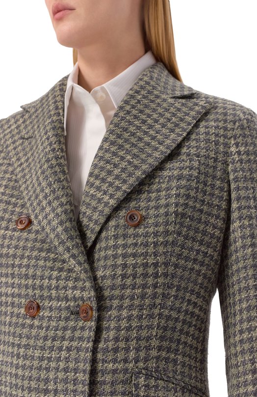 Жакет из шерсти и шелка MVST SDG601/S0730307 Зелёный  SDG601/S0730307 Фото 5