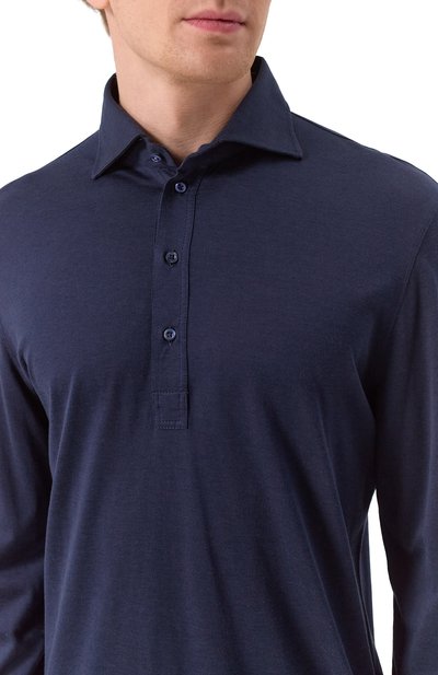 Поло из шелка и хлопка BRUNELLO CUCINELLI, арт. MH8363914, фото 5