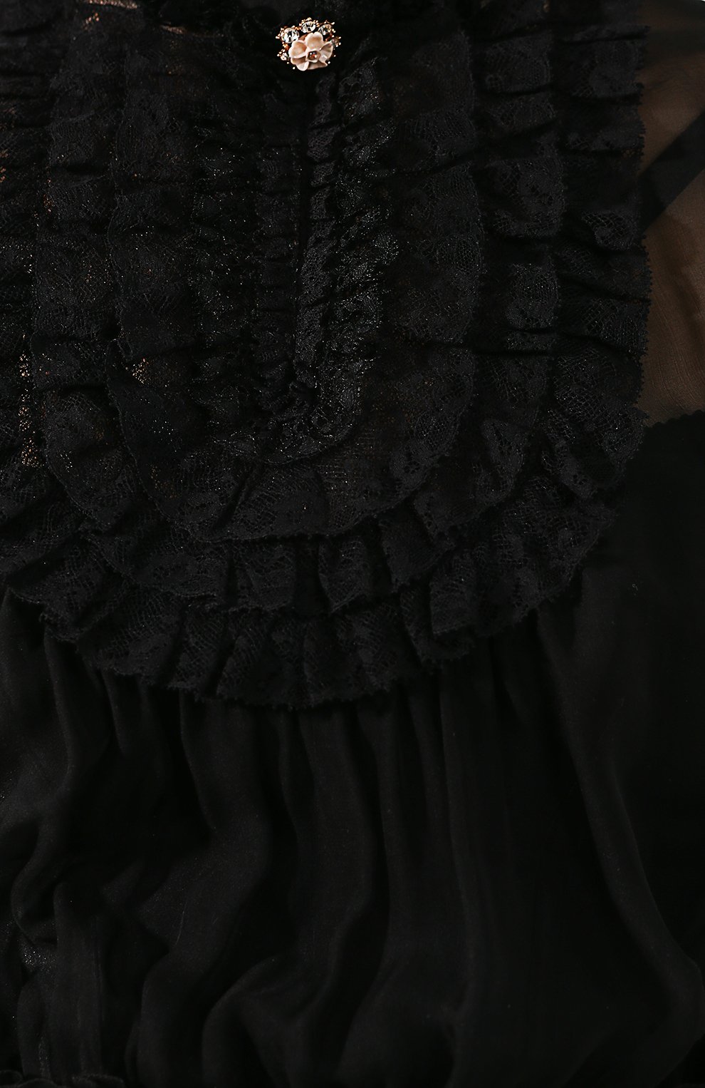 Блузка из смеси шелка и хлопка DOLCE & GABBANA, арт. F72W1Z/FU1AT, фото 5