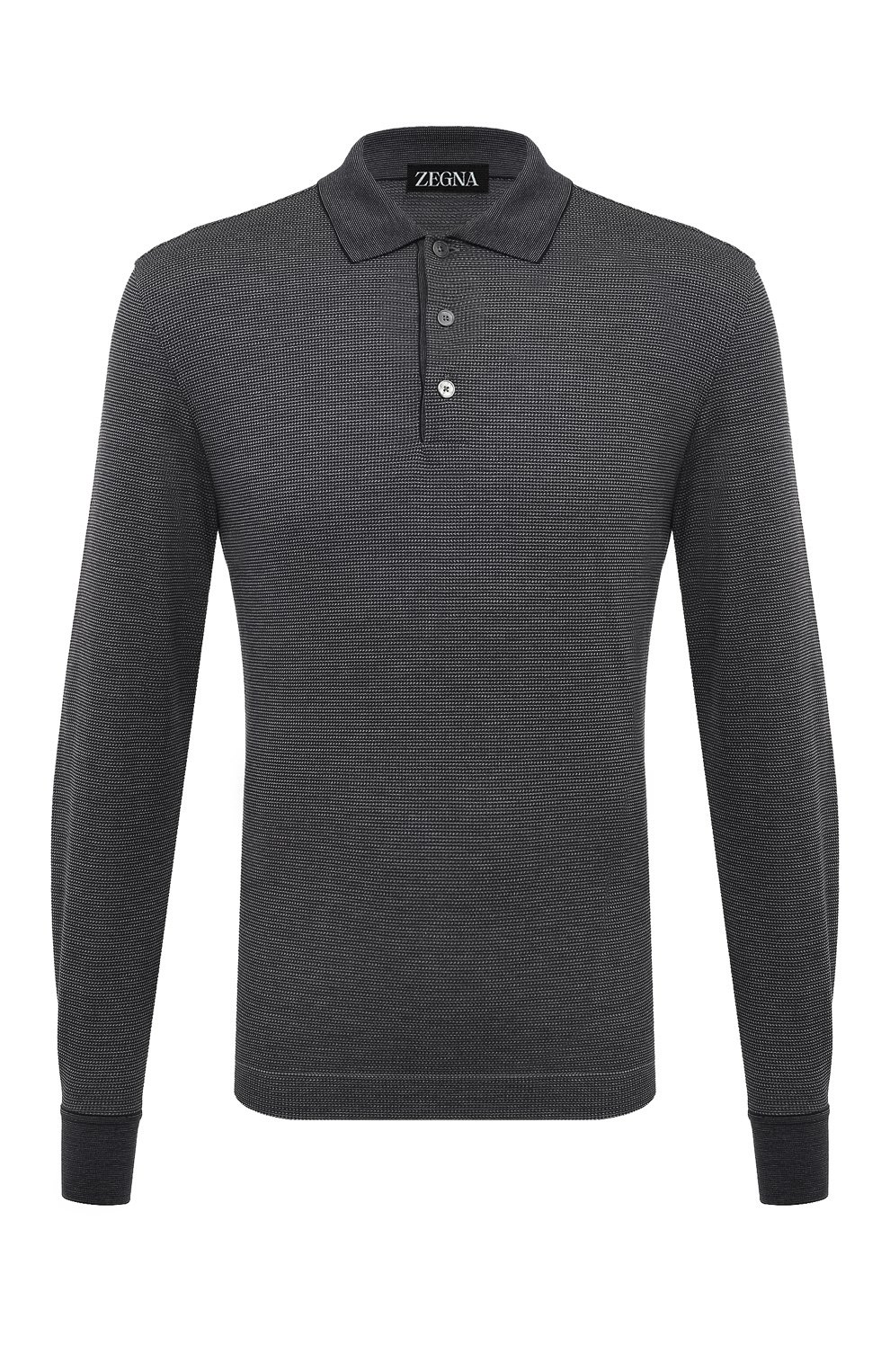 Поло из хлопка и шелка ZEGNA, арт. UC381A6/C748, фото 1