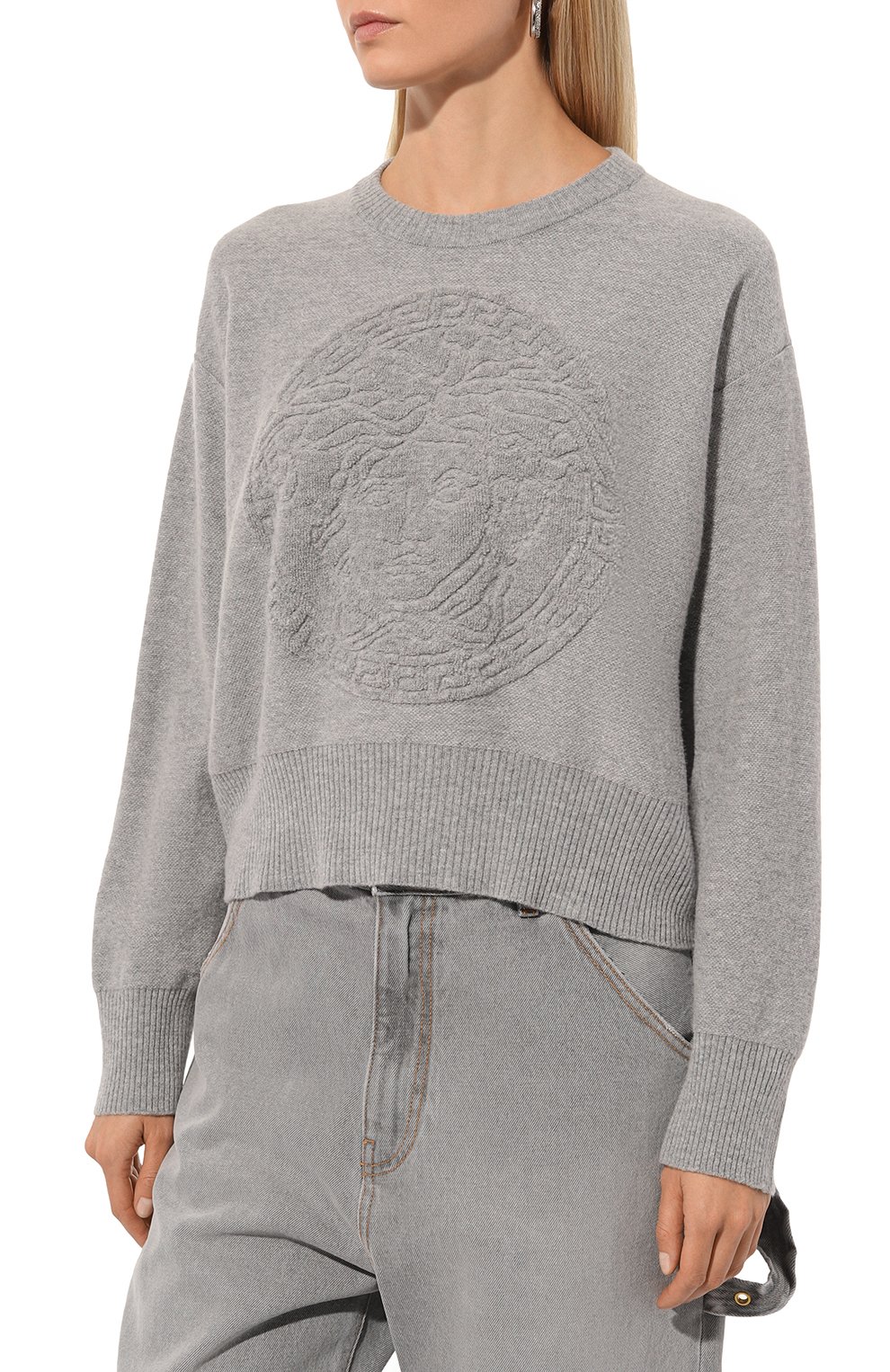 Пуловер из шерсти и кашемира VERSACE, арт. 1013429/1A10005, фото 3