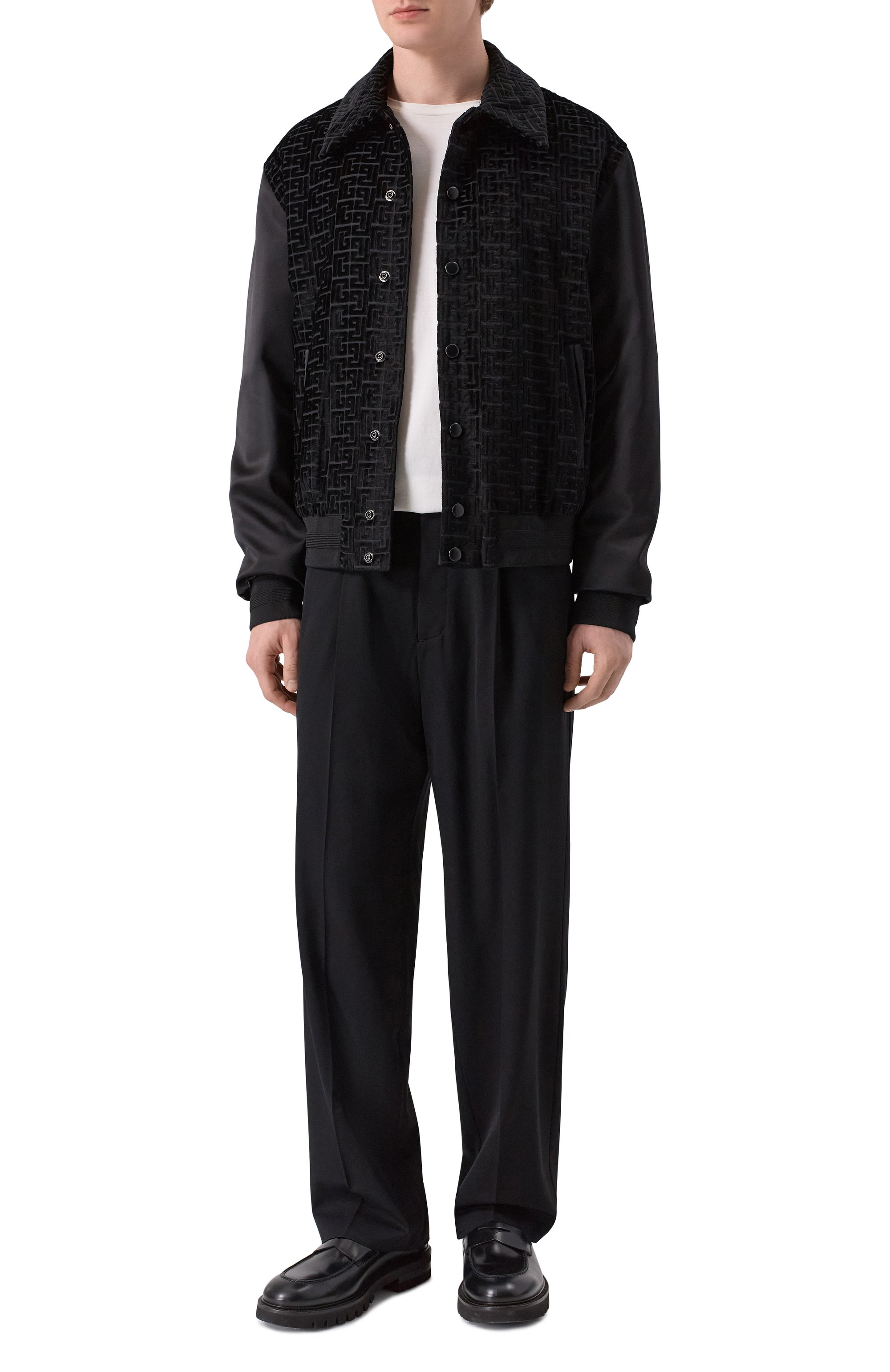 Бомбер с бархатной отделкой BALMAIN, арт. GH1TFA73/MI21, фото 2