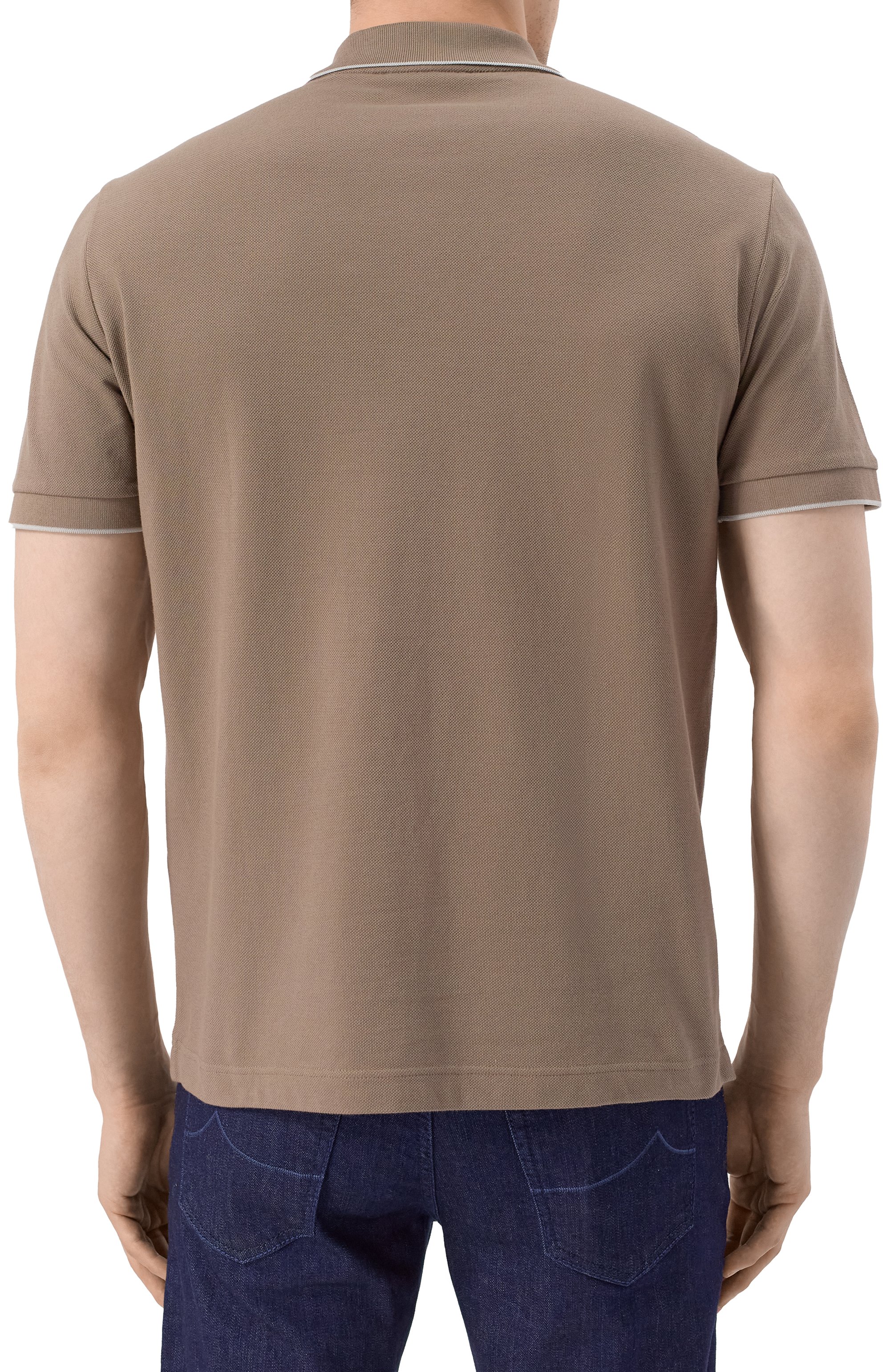 Хлопковое поло CORNELIANI, арт. 25G573-2525043, фото 4