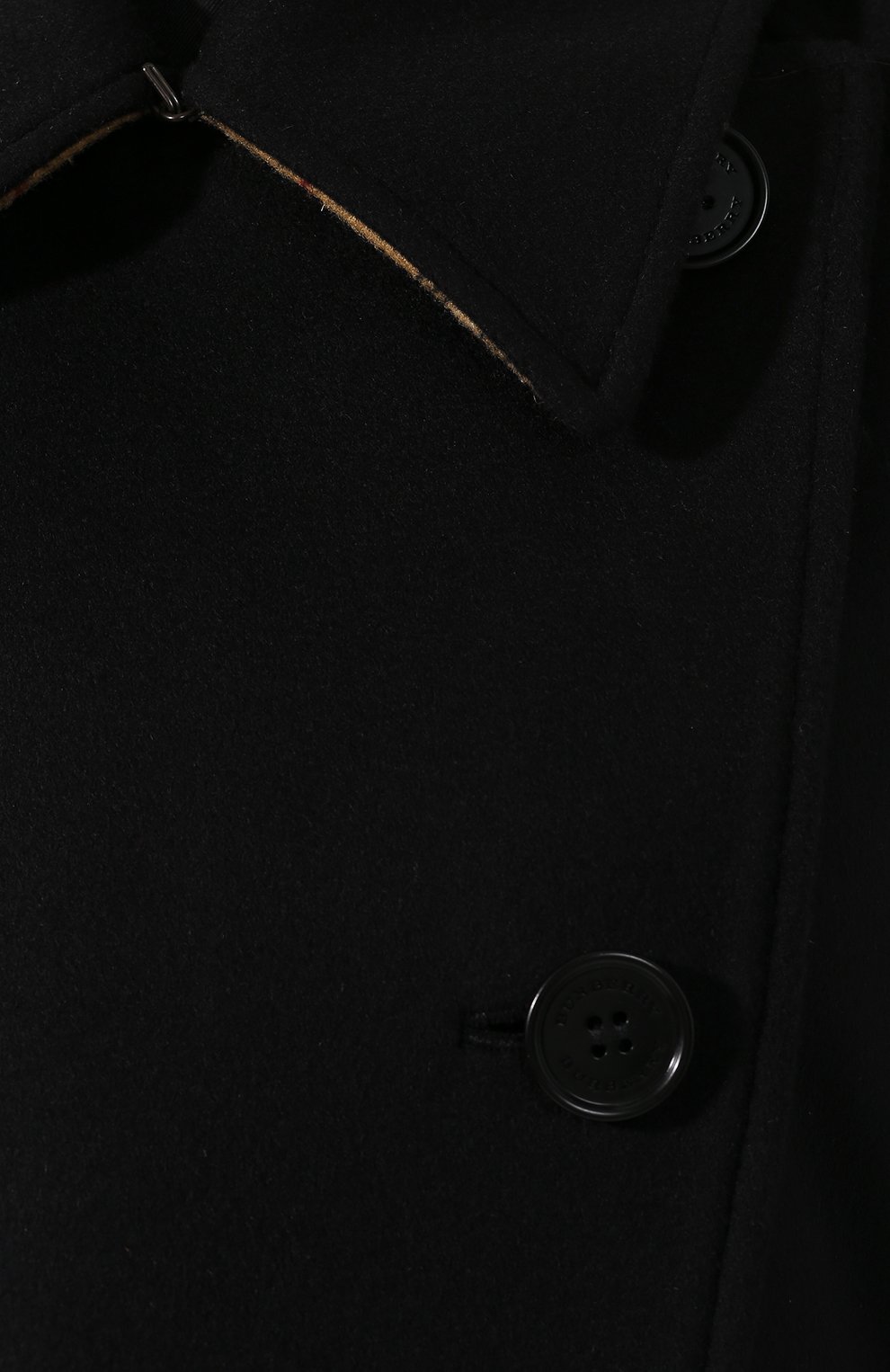 Пальто kilbirnie из смеси шерсти и кашемира BURBERRY черного цвета по цене 230500 руб., арт. 8008184, фото 5 Пальто kilbirnie из смеси шерсти и кашемира BURBERRY, арт. 8008184, фото 5