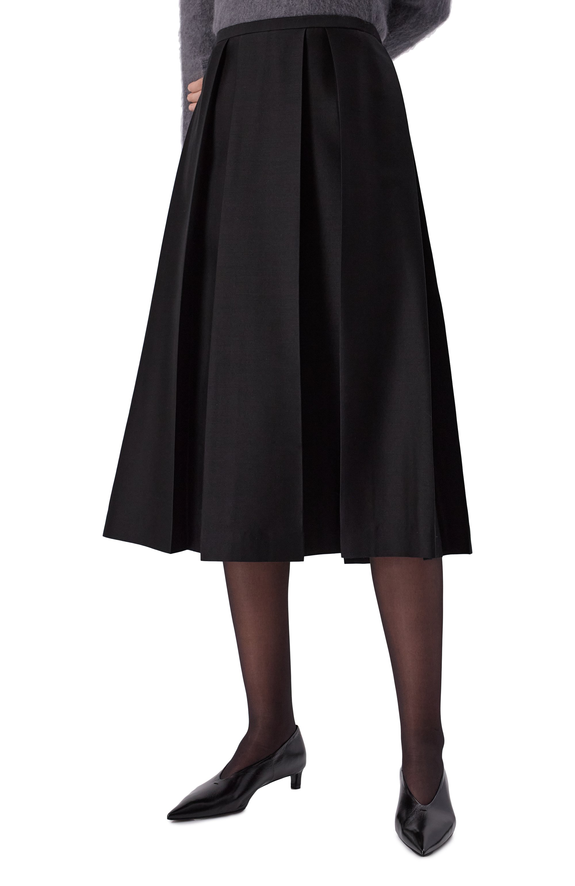 Юбка из шерсти и шелка TOTEME, арт. 251-WRB0273-FB0324, фото 3