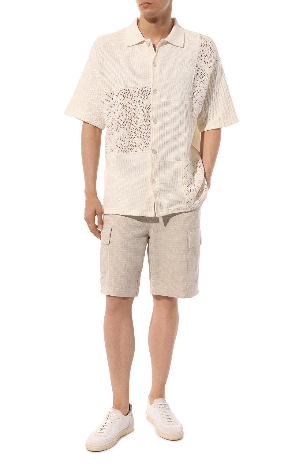 Шорты из хлопка и льна DROLE DE MONSIEUR, арт. D-BS130-C0105-DBG, фото 2