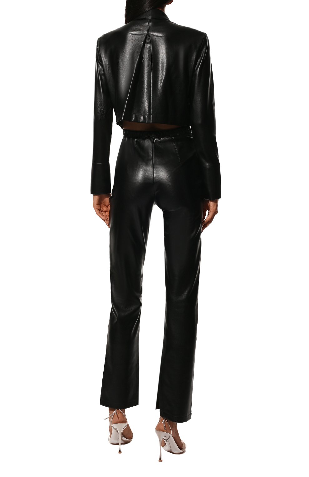 Комбинезон из экокожи PATRIZIA PEPE черного цвета по цене 38780 руб., арт. 8T0011_E005, фото 4 Комбинезон из экокожи PATRIZIA PEPE, арт. 8T0011_E005, фото 4