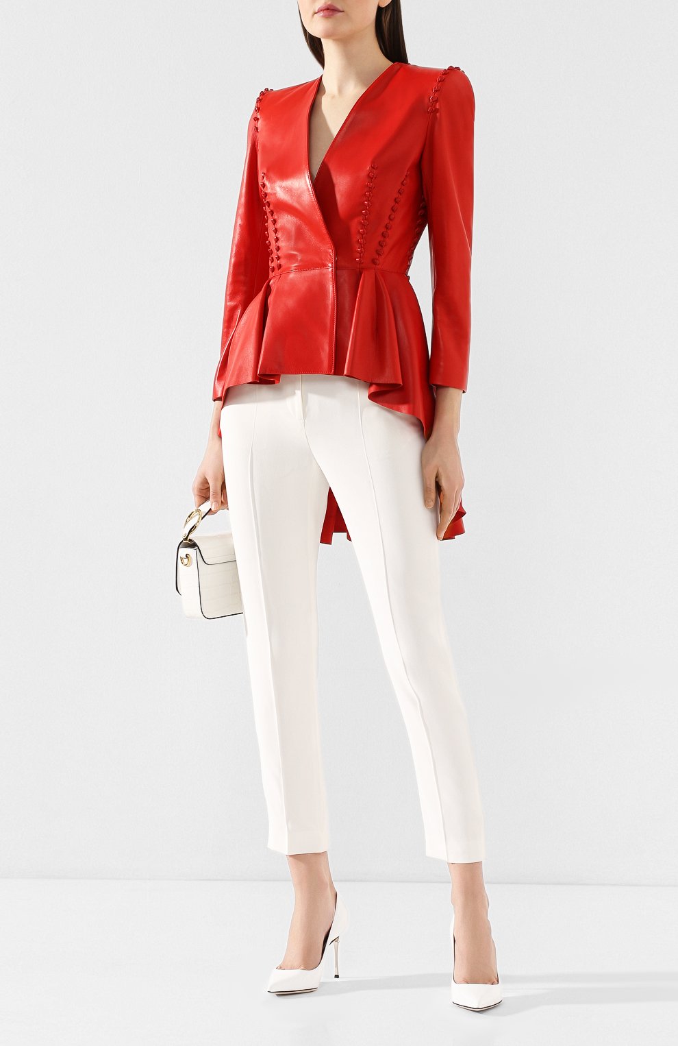 Кожаный жакет ALEXANDER MCQUEEN, арт. 610865/Q5ACY, фото 2