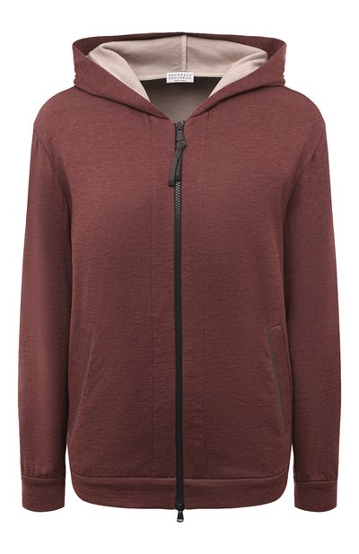 Толстовка из хлопка и шелка BRUNELLO CUCINELLI, арт. MD828B1065, фото 1