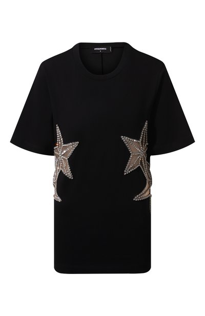 Женская хлопковая футболка DSQUARED2, арт. S72GD0526