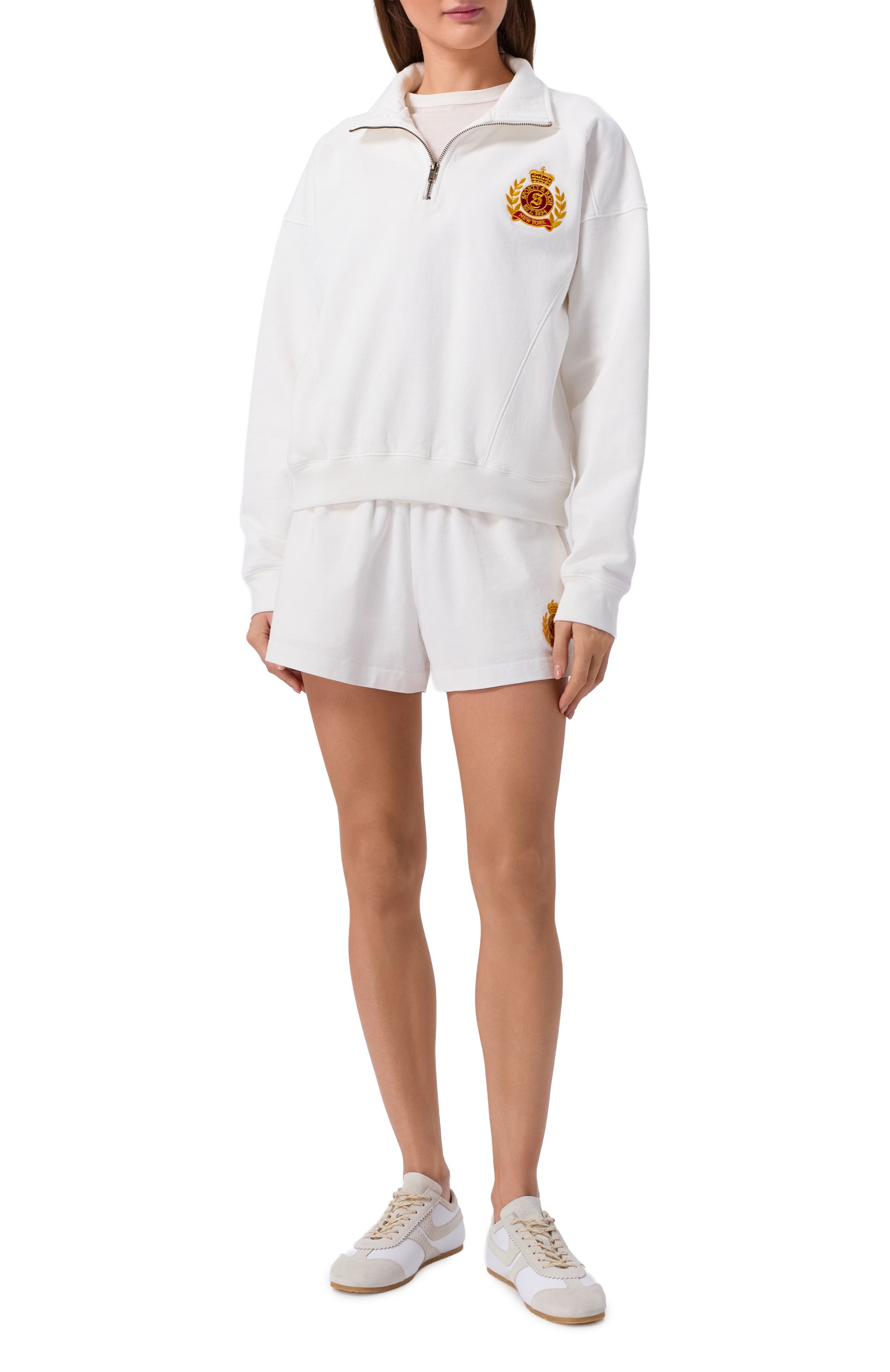 Хлопковый свитшот SPORTY AND RICH, арт. ST08162243WH01, фото 2