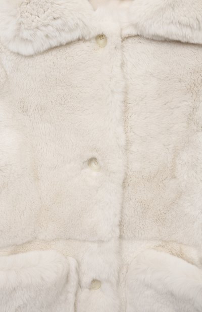 Шуба из меха кролика YVES SALOMON ENFANT, арт. 20WEM307XXREXX/8-10, фото 3