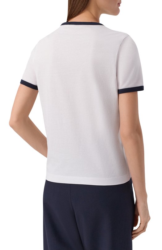 Хлопковая футболка Marni THJE0390P0/USCY91 Белый  THJE0390P0/USCY91 Фото 4