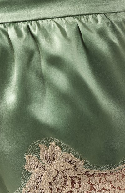 Шорты из смеси шелка и хлопка DOLCE & GABBANA зеленого цвета по цене 53550 руб., арт. FTBMTT/FU1NU, фото 5 Шорты из смеси шелка и хлопка DOLCE & GABBANA, арт. FTBMTT/FU1NU, фото 5