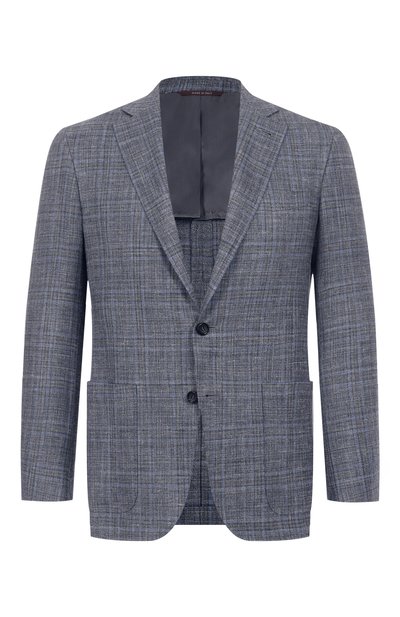 Мужской пиджак из шерсти и шелка CANALI, арт. 23275 CF00447
