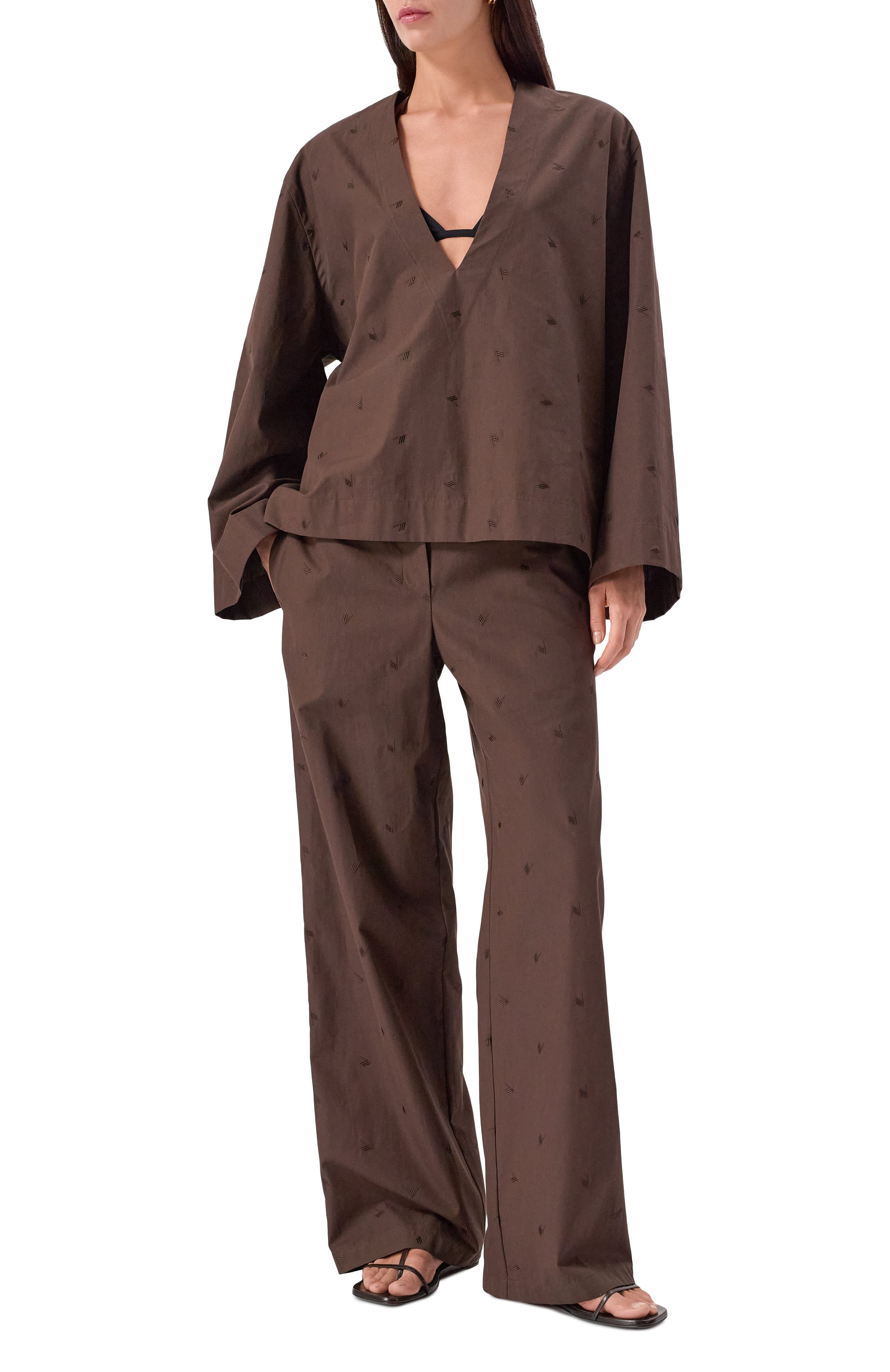 Хлопковая блузка THE ATTICO, арт. 250WCE00001/CCC104MA, фото 2