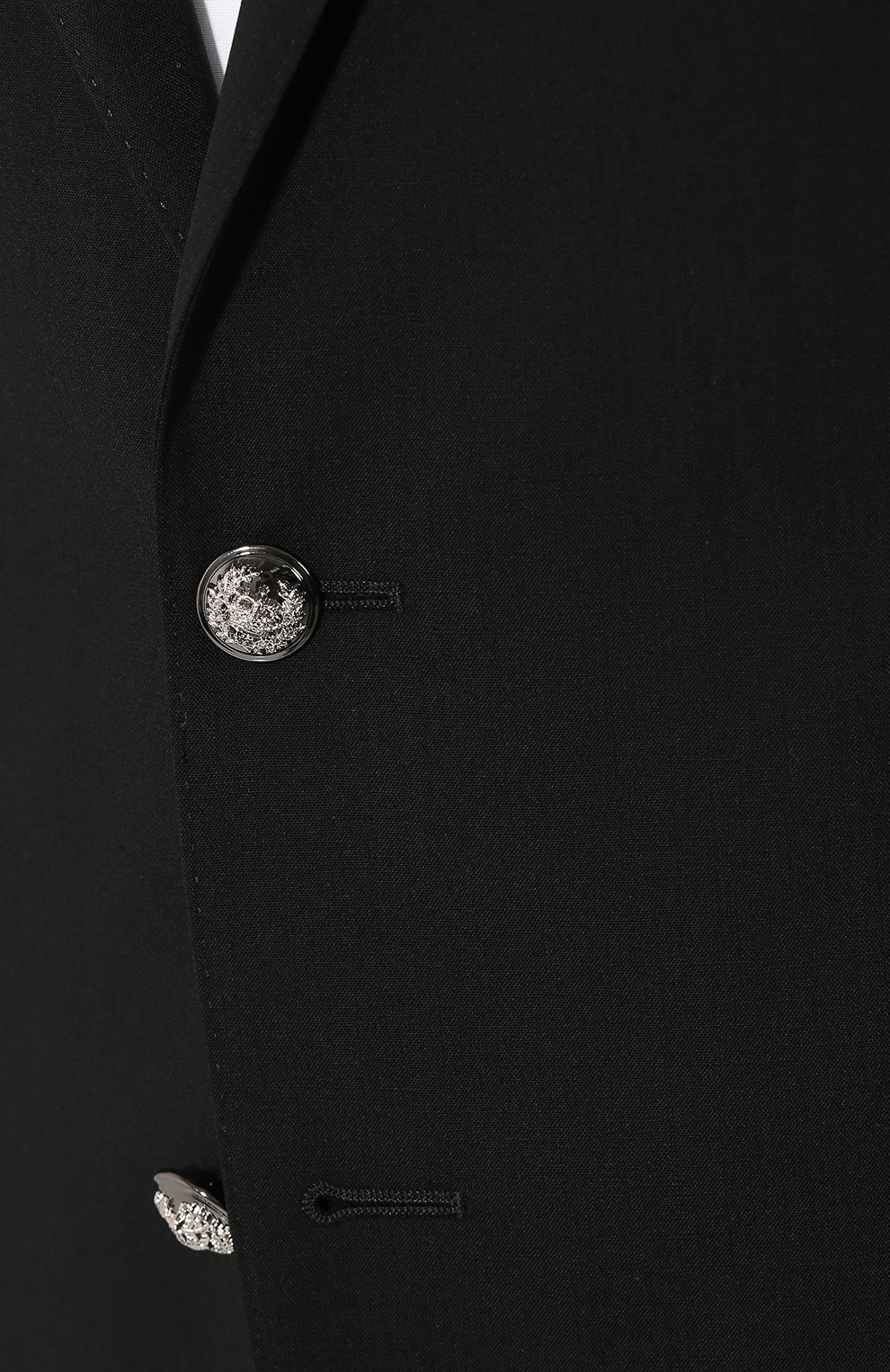 Шерстяной пиджак DOLCE & GABBANA черного цвета по цене 268500 руб., арт. G2LK0T/GEM19, фото 5 Шерстяной пиджак DOLCE & GABBANA, арт. G2LK0T/GEM19, фото 5