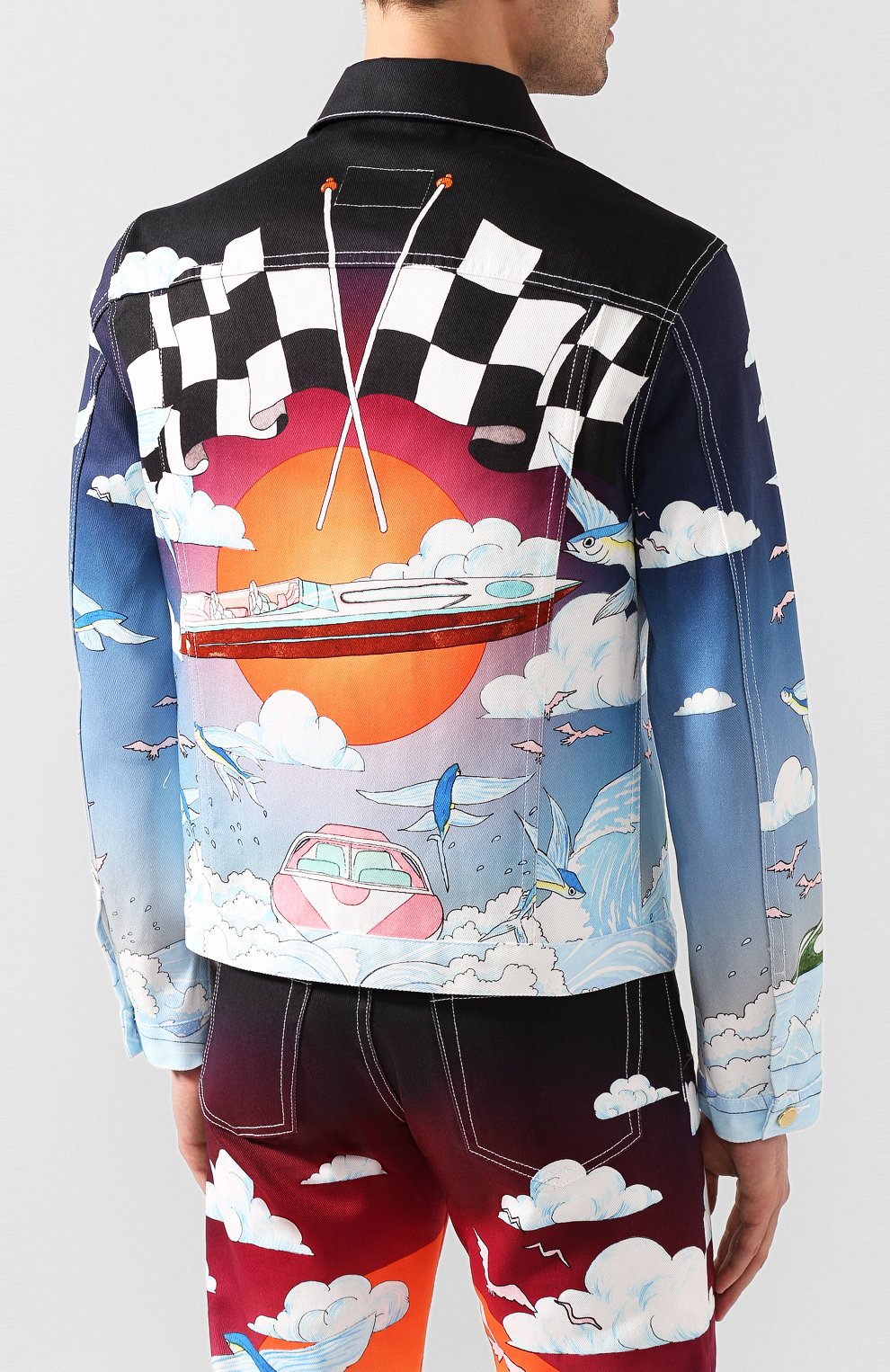 Джинсовая куртка CASABLANCA, арт. MS20-JK-003 CASABLANCA SPEED B0AT CLUB JACKET, фото 4