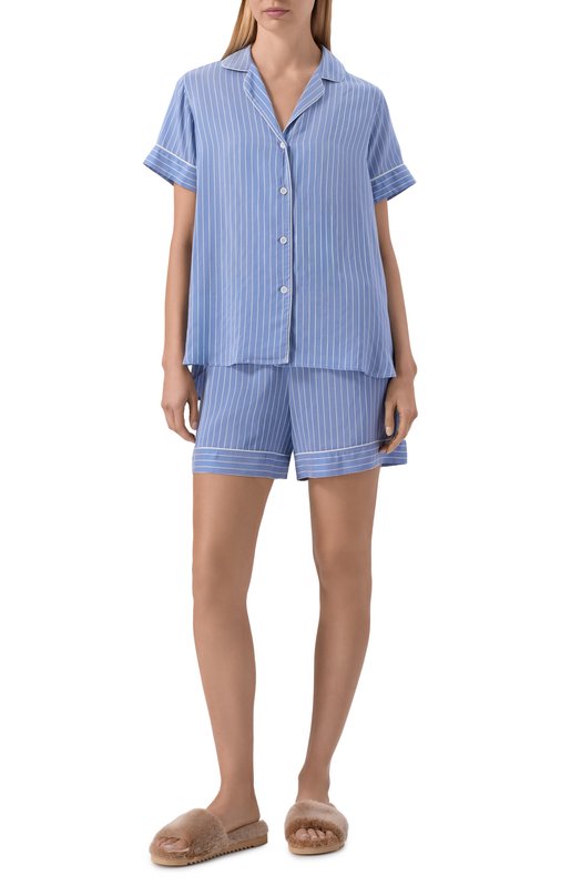 Пижама из вискозы и шелка Zimmerli 5149-11102 Голубой  5149-11102 Фото 2