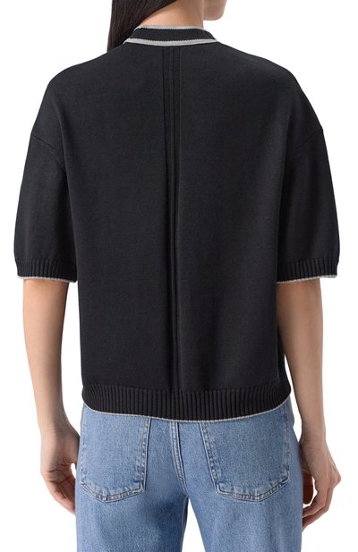 Кардиган из шелка и кашемира FREEAGE черного цвета по цене 60060 руб., арт. S25.CR076.6030.900, фото 4 Кардиган из шелка и кашемира FREEAGE, арт. S25.CR076.6030.900, фото 4