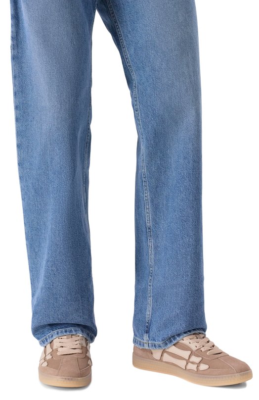 Замшевые кеды Pacific Bones Amiri AMSNSN1040 Бежевый  AMSNSN1040 Фото 3