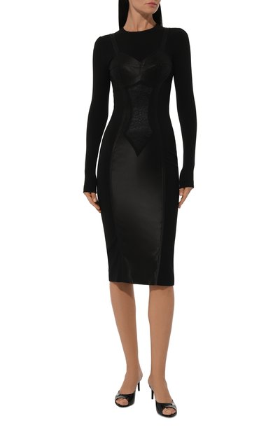Платье из вискозы и шелка DOLCE & GABBANA, арт. F6ARFT/FUGKF, фото 3