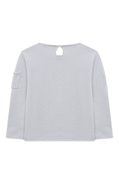 Кашемировый пуловер OSCAR ET VALENTINE голубого цвета по цене 21000 руб., арт. PUL01EIFFELM, фото 2 Кашемировый пуловер OSCAR ET VALENTINE, арт. PUL01EIFFELM, фото 2