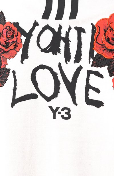 Хлопковая футболка Y-3, арт. DY7147/W, фото 5