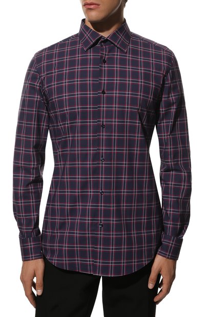 Хлопковая рубашка BOSS, арт. 50473271, фото 3