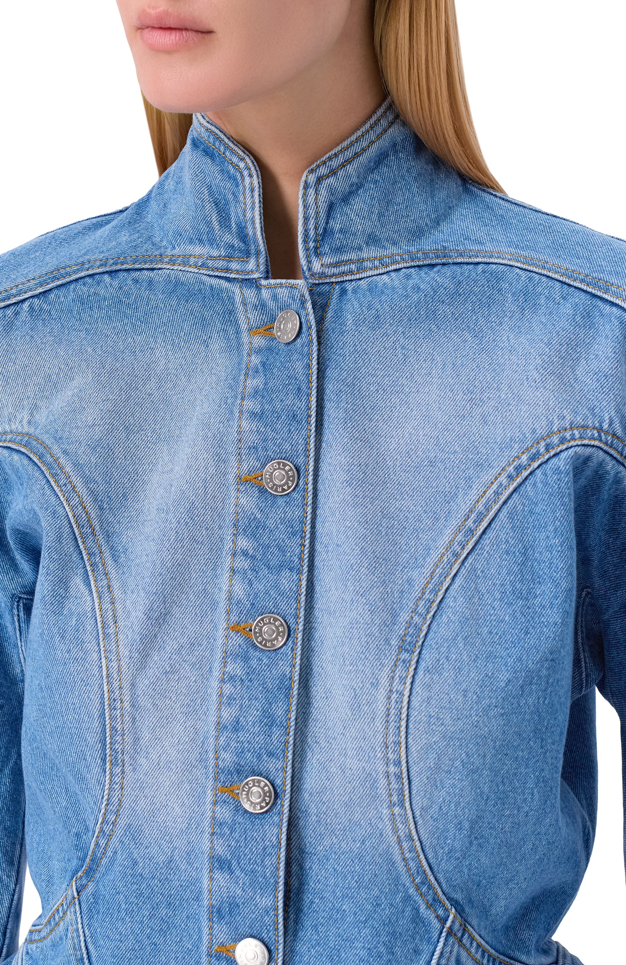 Джинсовая куртка MUGLER, арт. 25F6VE0469211, фото 5